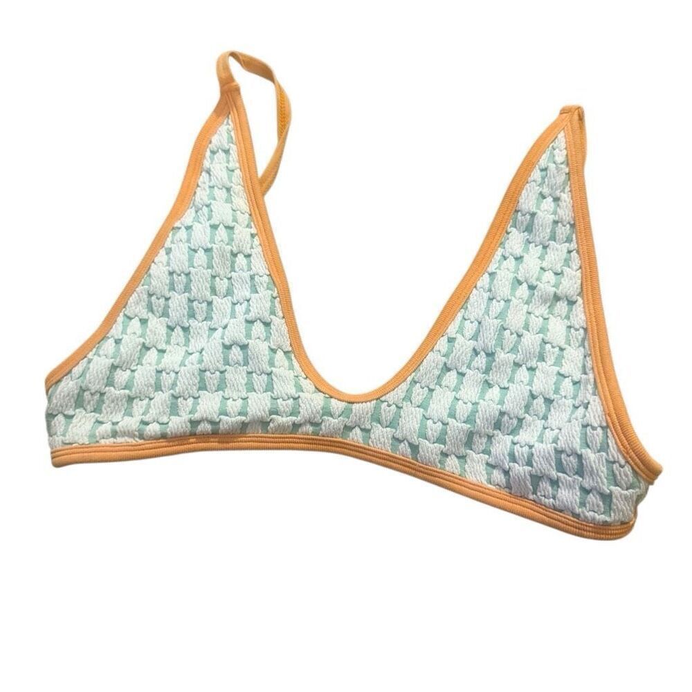 Urban Outfitters Blue and Orange bikini top size m/l